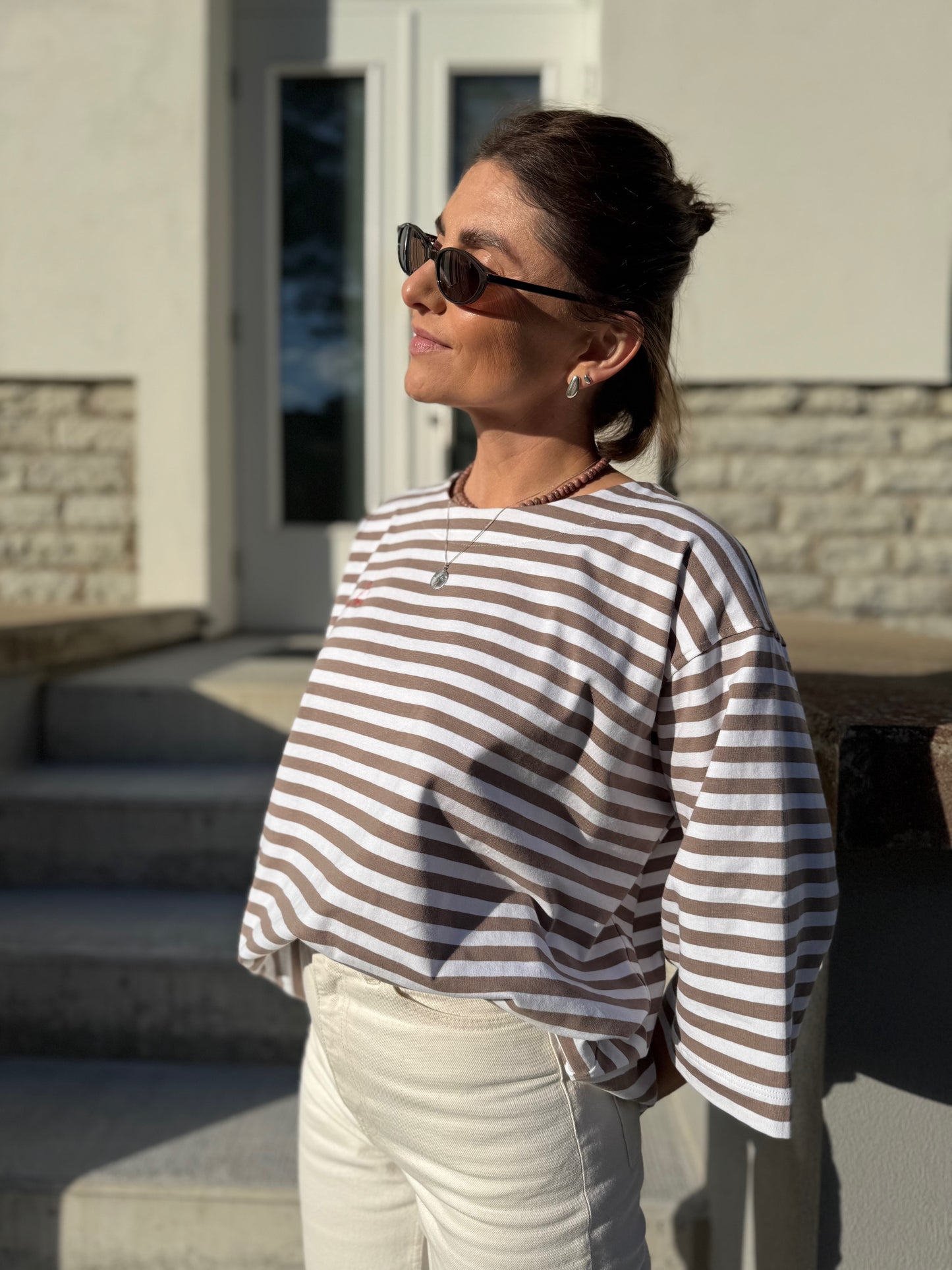 stockholm striped jersey t-shirt