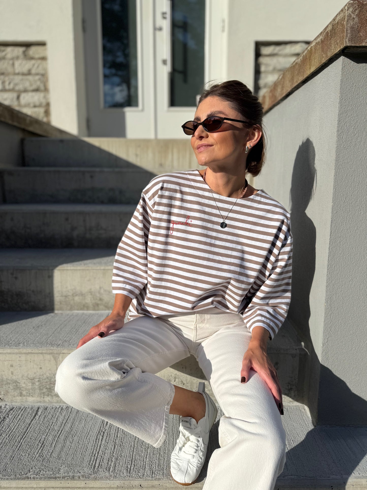 stockholm striped jersey t-shirt