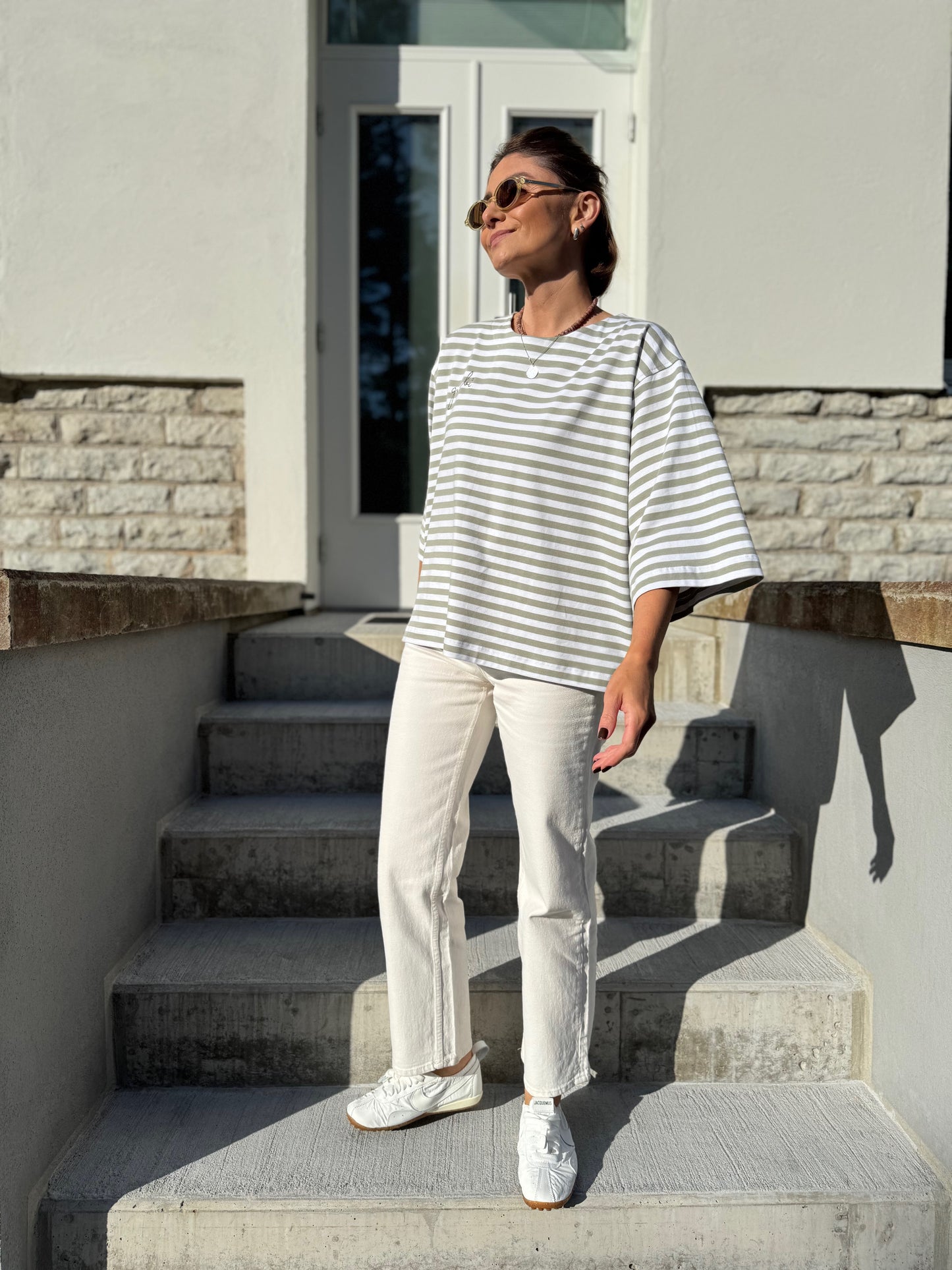 stockholm striped jersey t-shirt