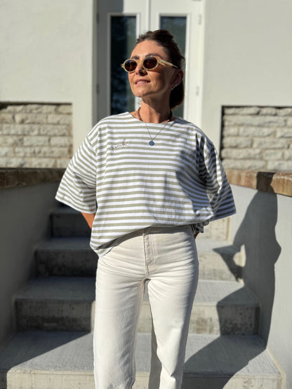 stockholm striped jersey t-shirt