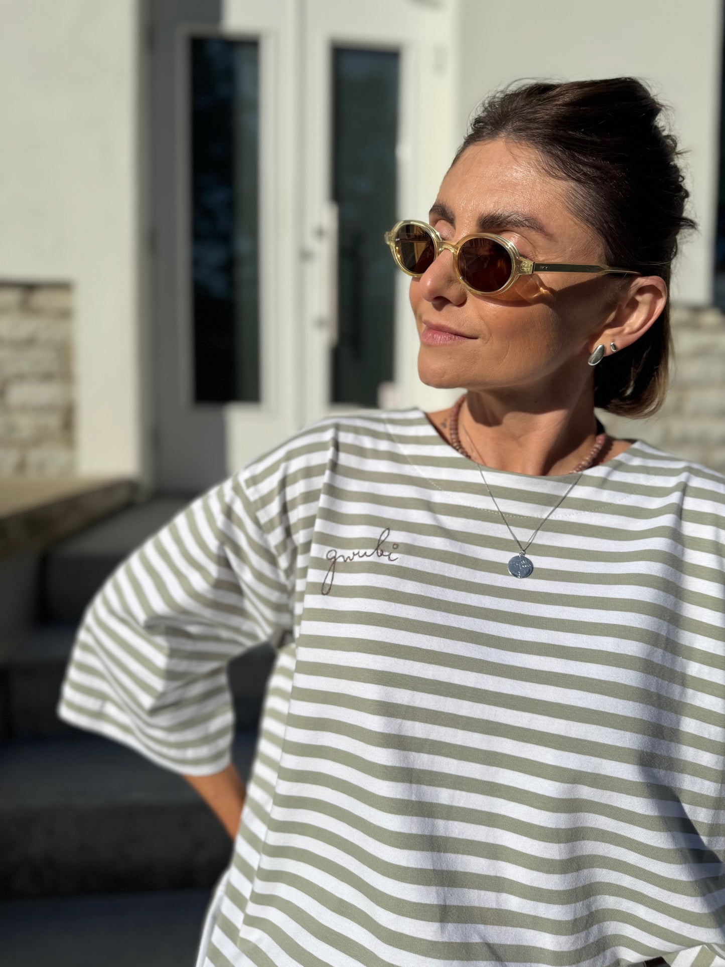 stockholm striped jersey t-shirt