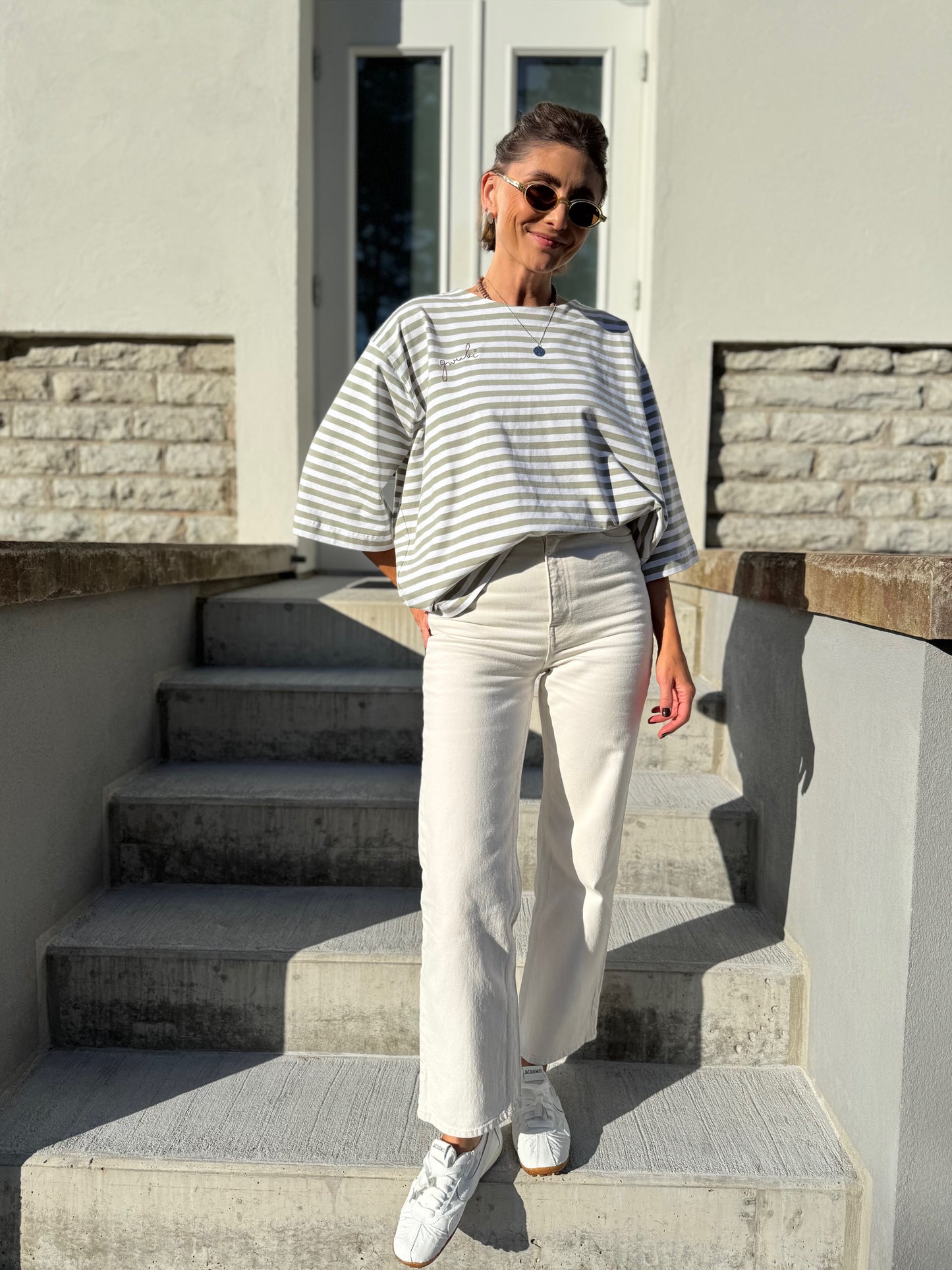 stockholm striped jersey t-shirt