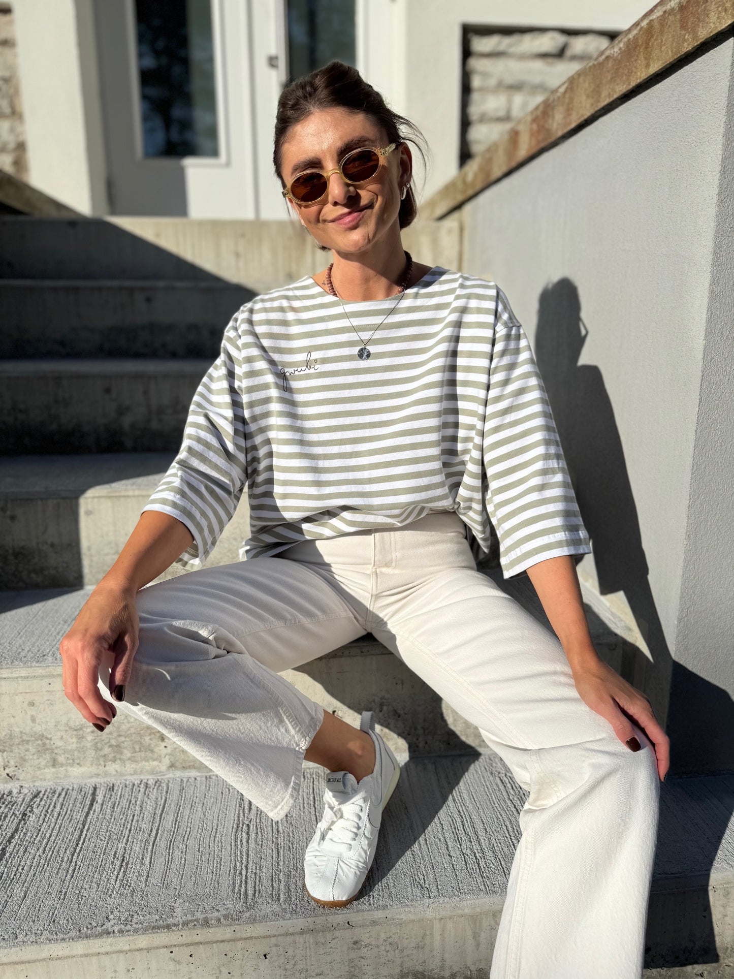stockholm striped jersey t-shirt