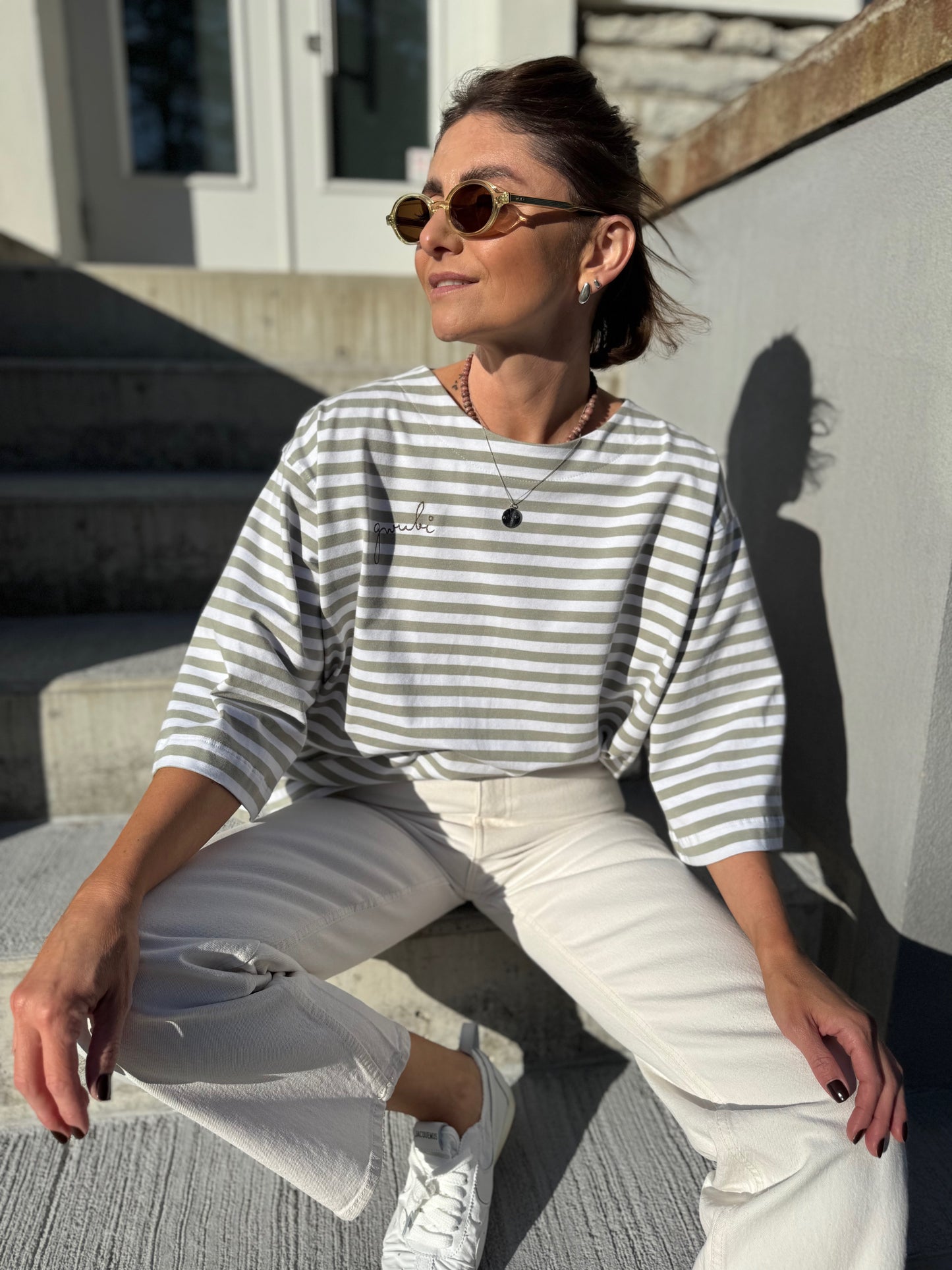 stockholm striped jersey t-shirt