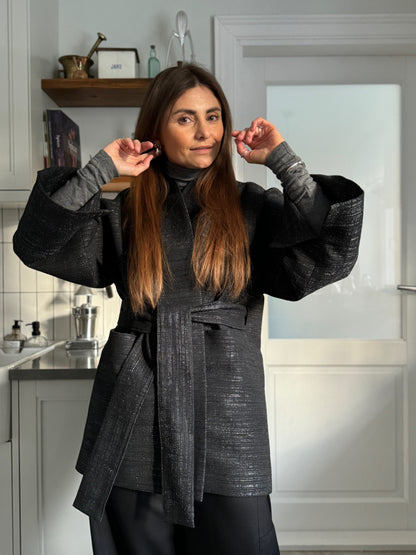 tokyo shiny boucle jacket - black 2024/2025