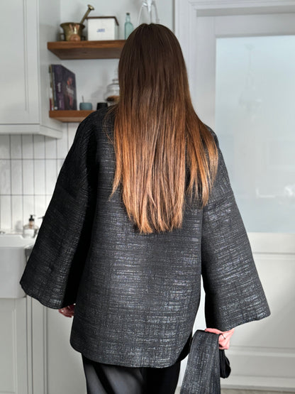 tokyo shiny boucle jacket - black 2024/2025
