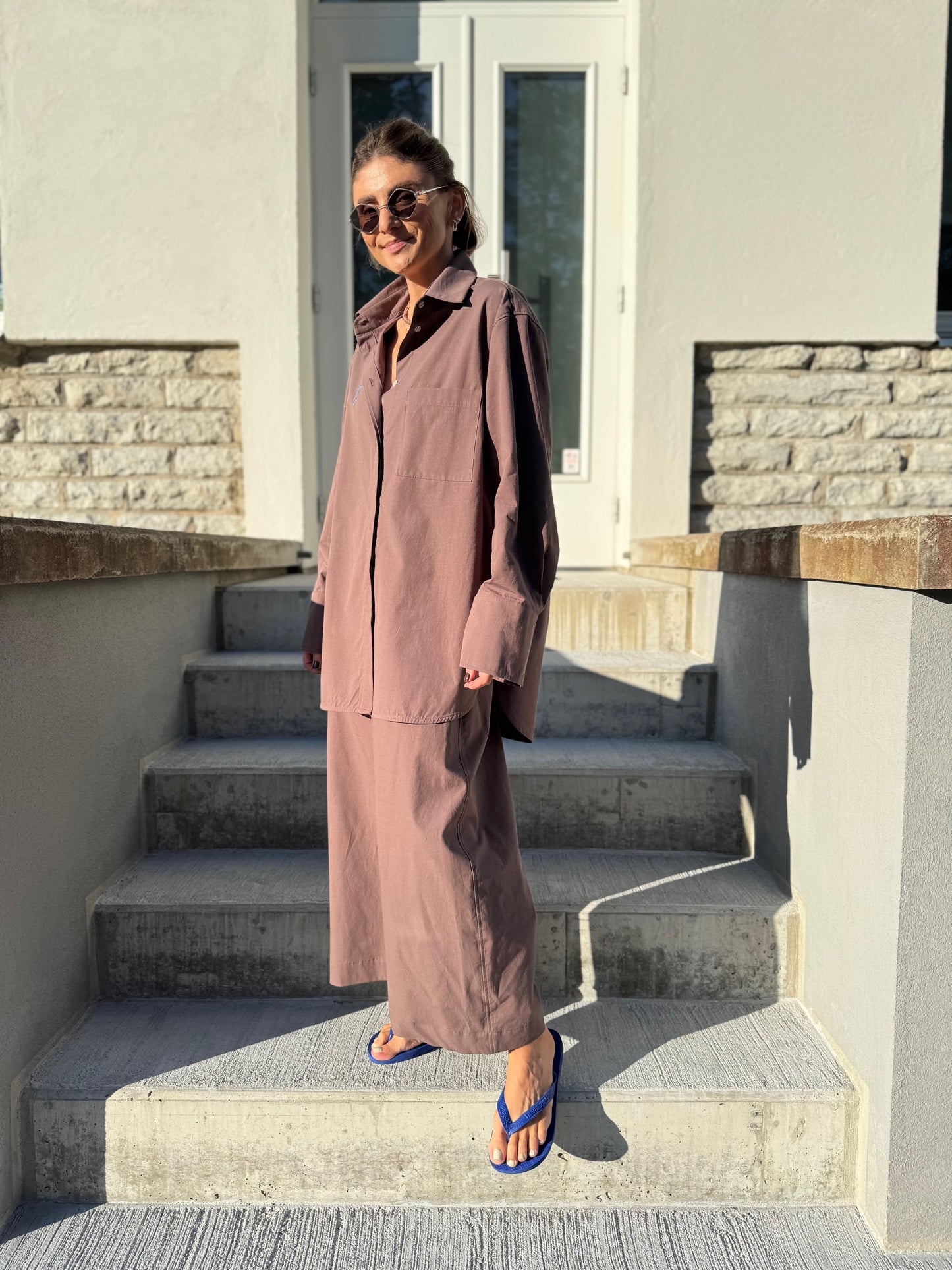 acapulco washed poplin trousers