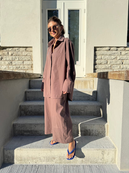 acapulco washed poplin trousers
