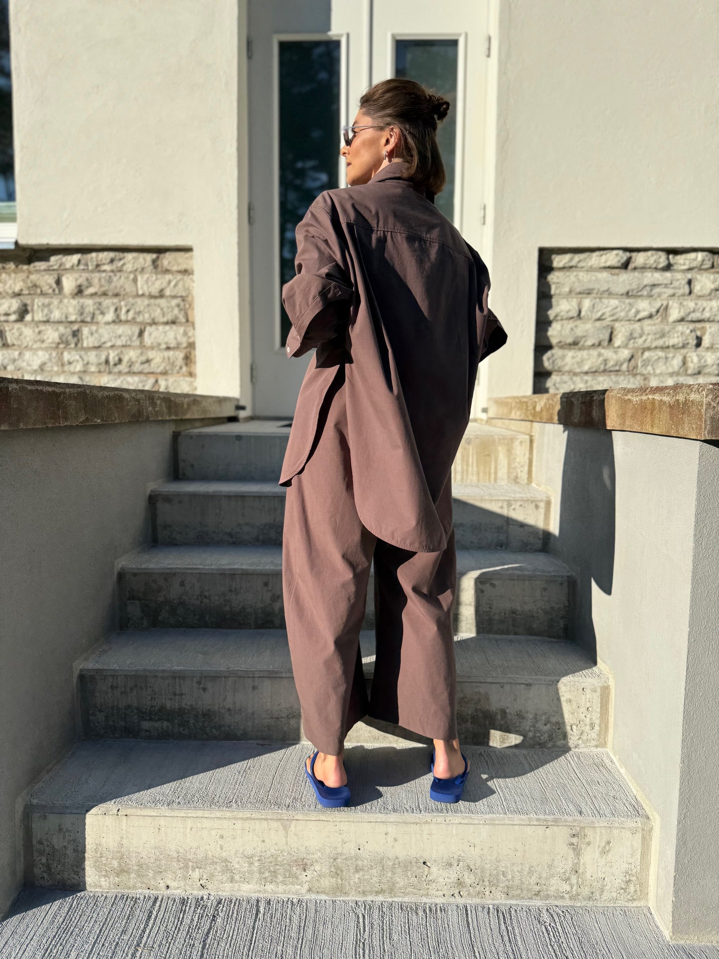 acapulco washed poplin trousers