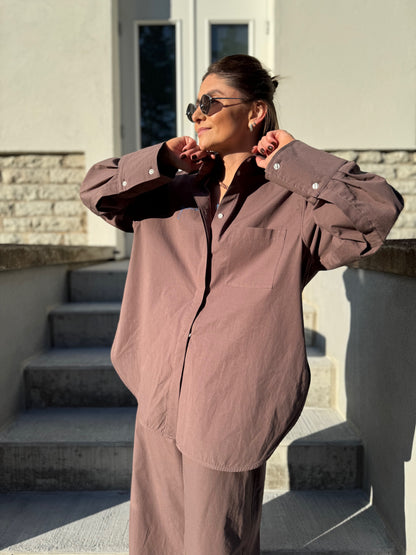 alba washed poplin shirt