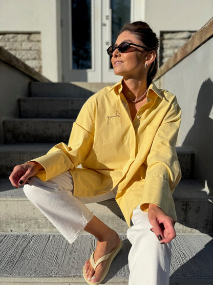 alba washed poplin shirt