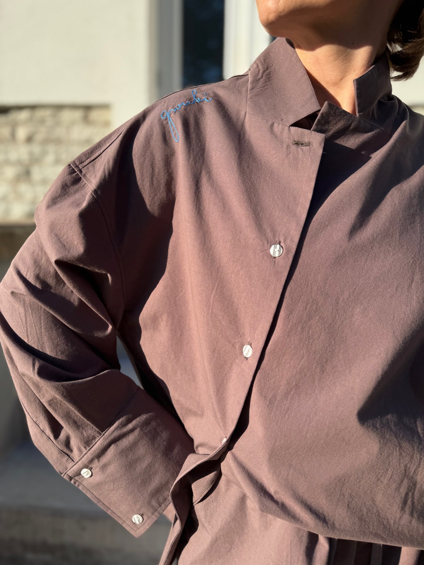 harajuku washed poplin shirt
