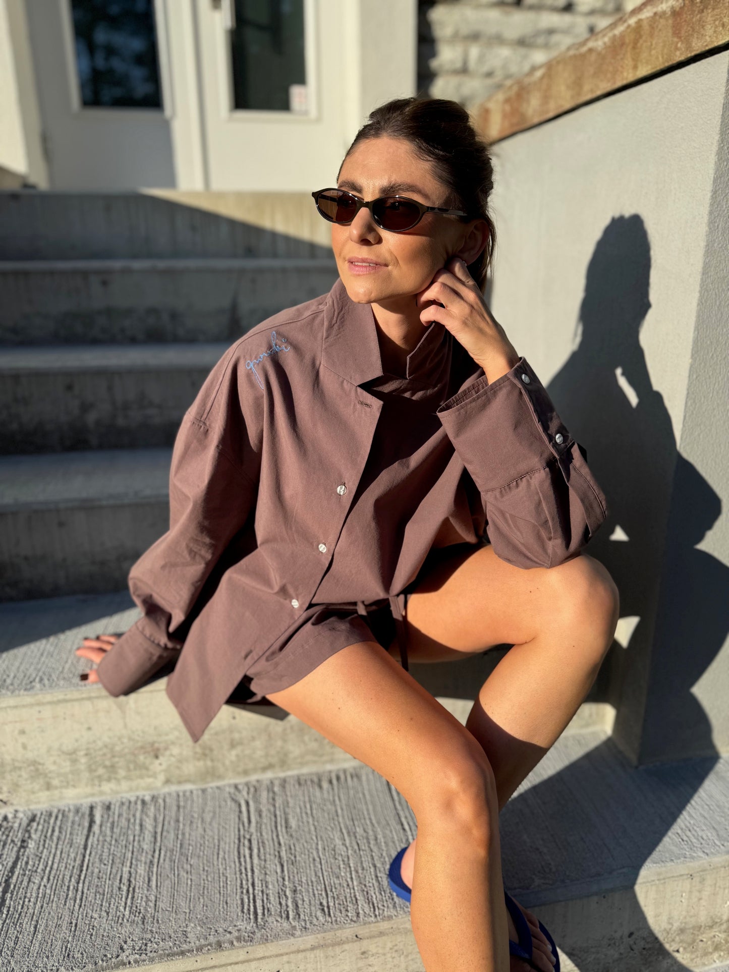 harajuku washed poplin shirt