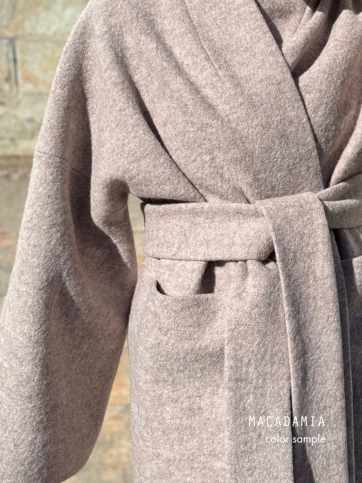 kyoto wool boucle coat