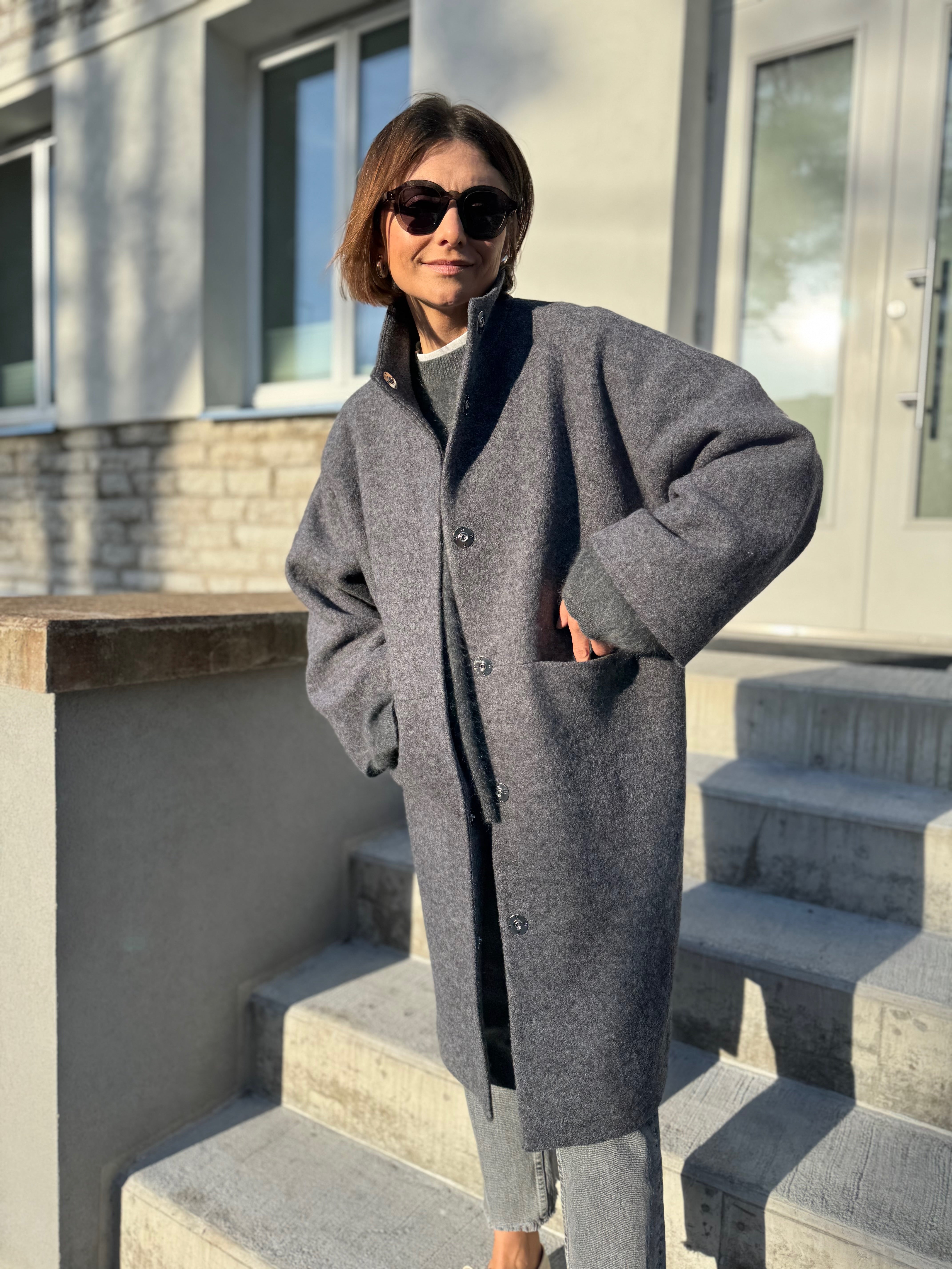 kyoto wool boucle coat – ateljee gwubi