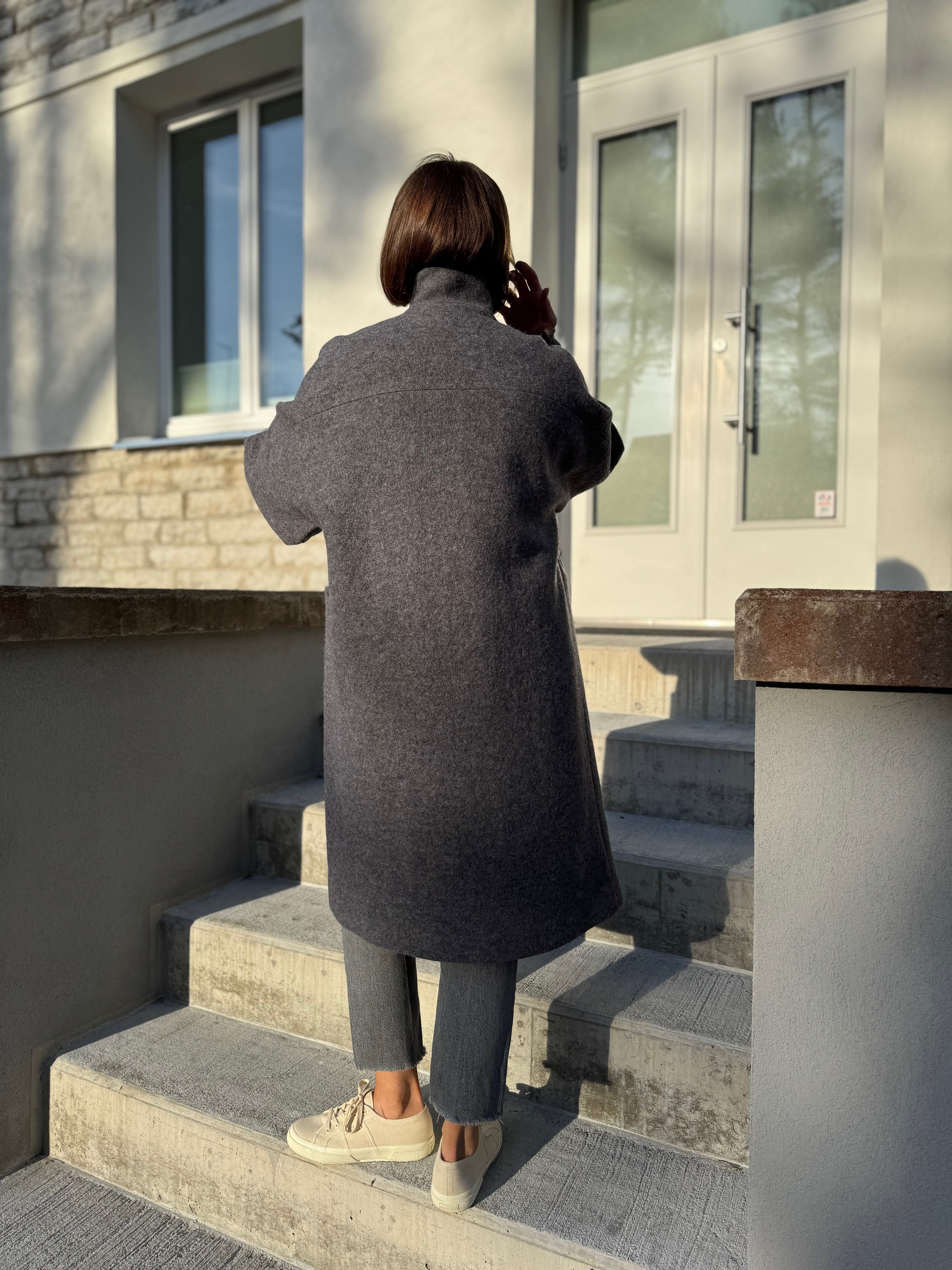 kyoto wool boucle coat – ateljee gwubi