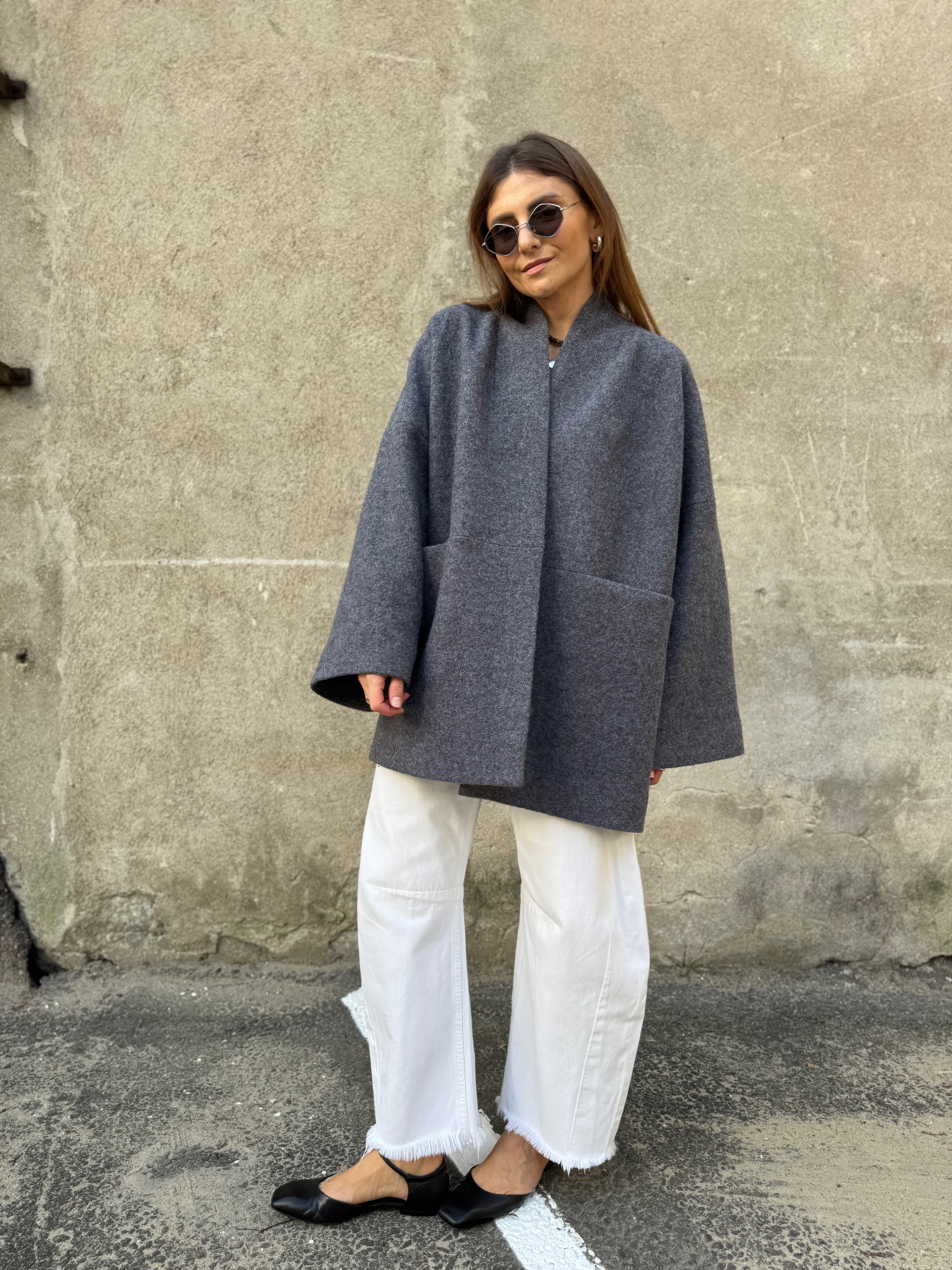 sapporo wool boucle jacket – ateljee gwubi