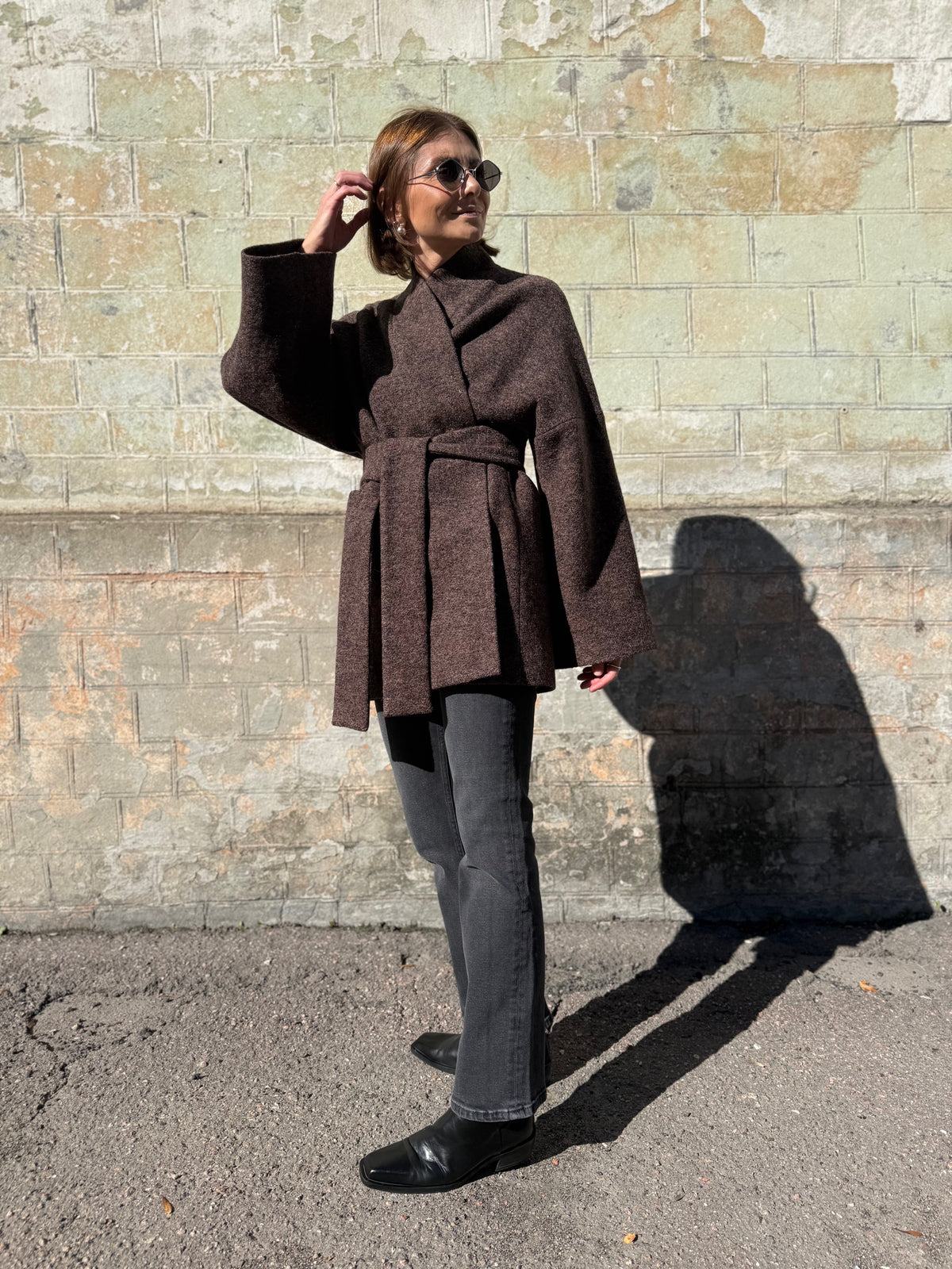sapporo wool boucle jacket