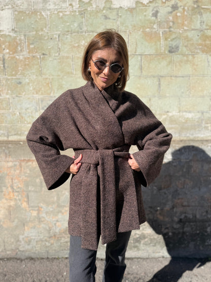sapporo wool boucle jacket