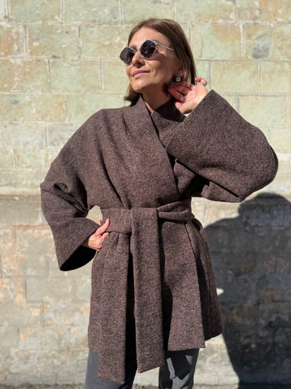 sapporo wool boucle jacket