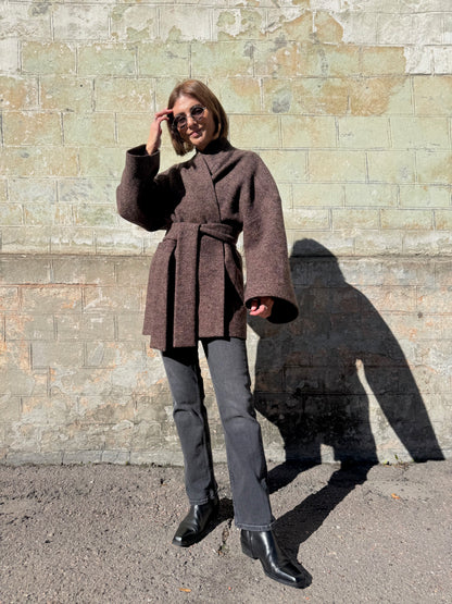 sapporo wool boucle jacket