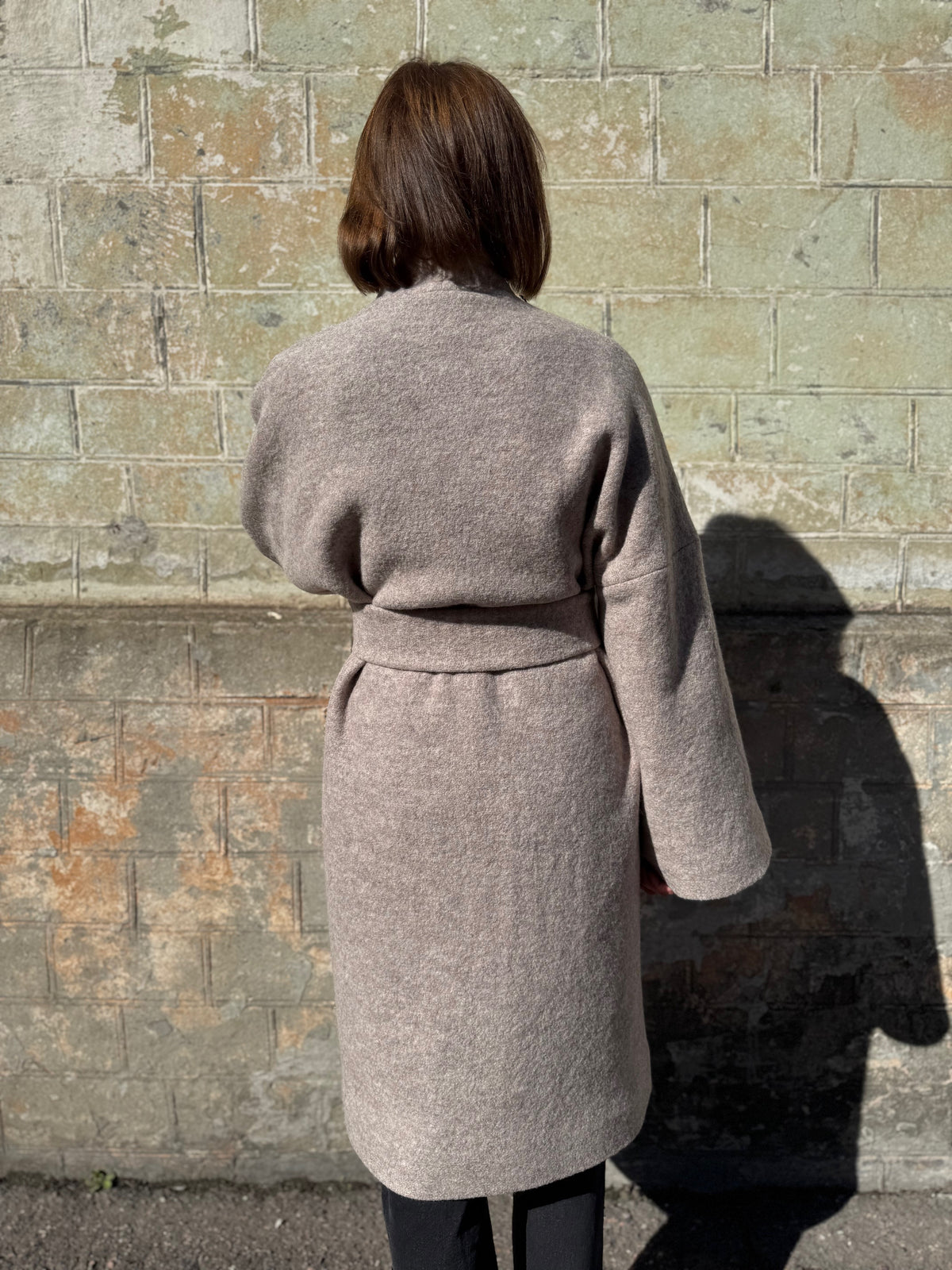 sapporo wool boucle coat