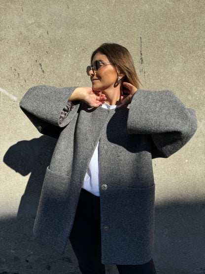 seoul wool boucle jacket