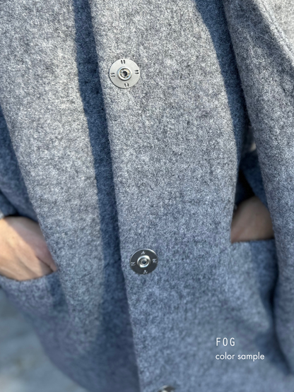 sapporo wool boucle coat