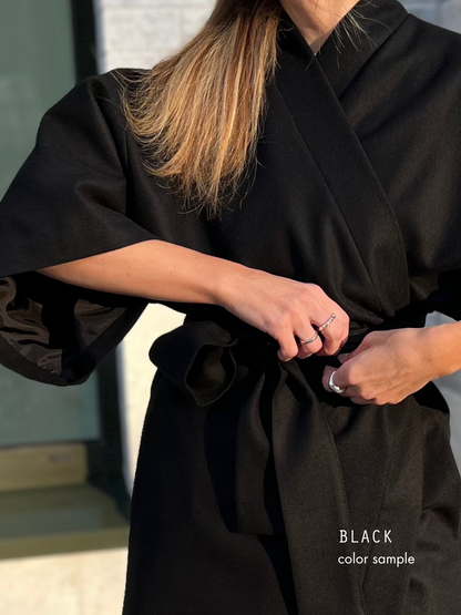 milan oversized alpaca wool blazer