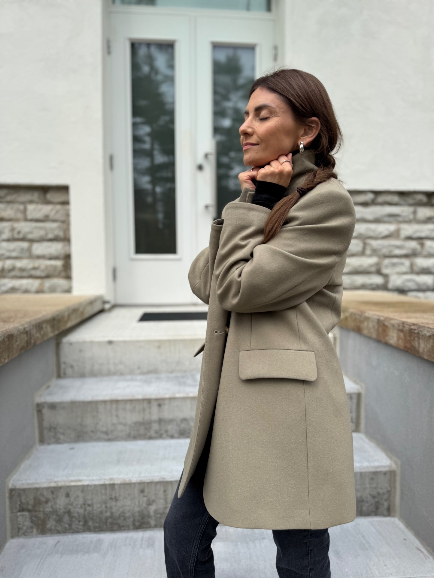 milan oversized wool blazer