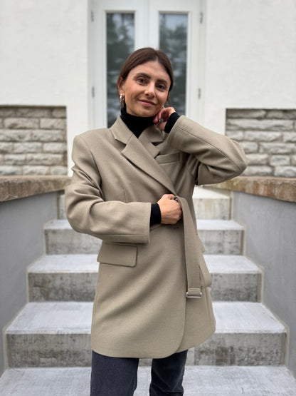 milan oversized wool blazer