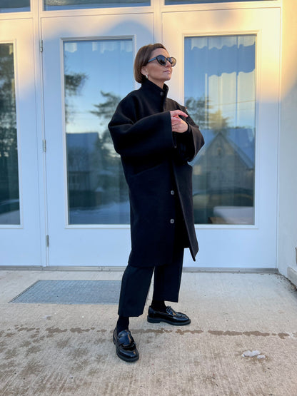 kyoto wool boucle coat