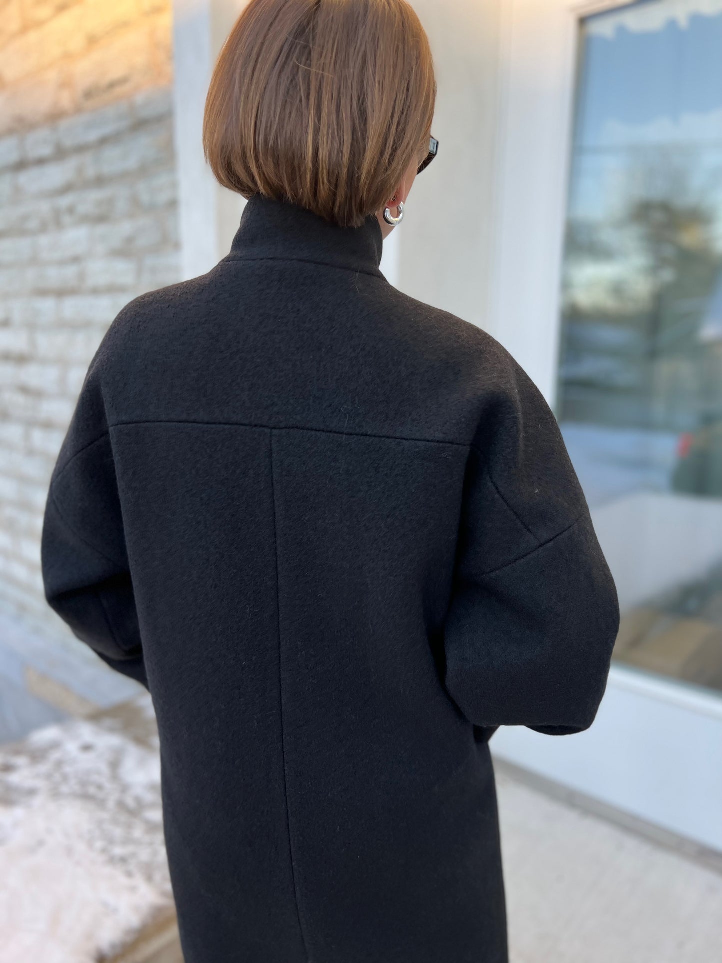 kyoto wool boucle coat