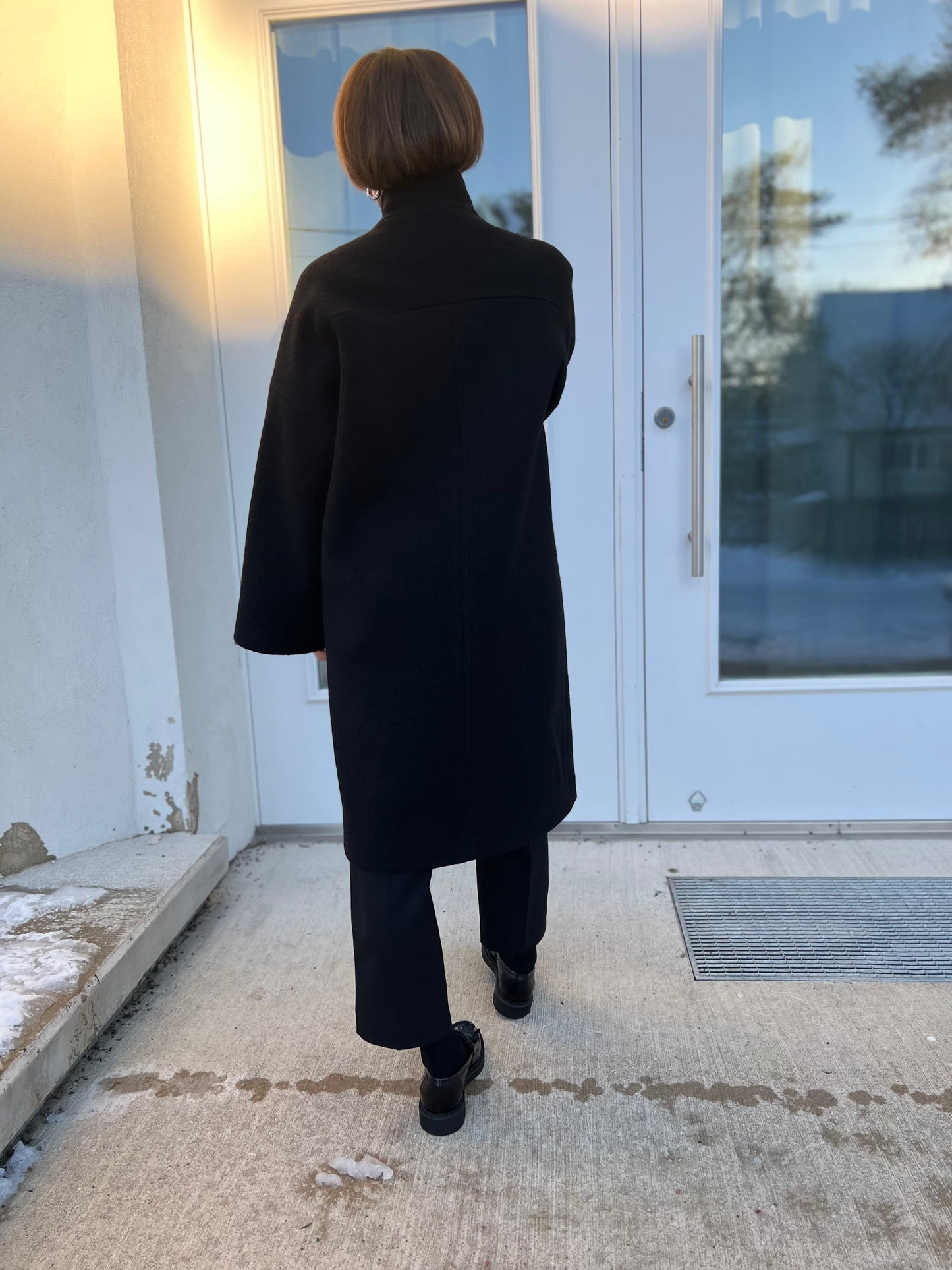 kyoto wool boucle coat