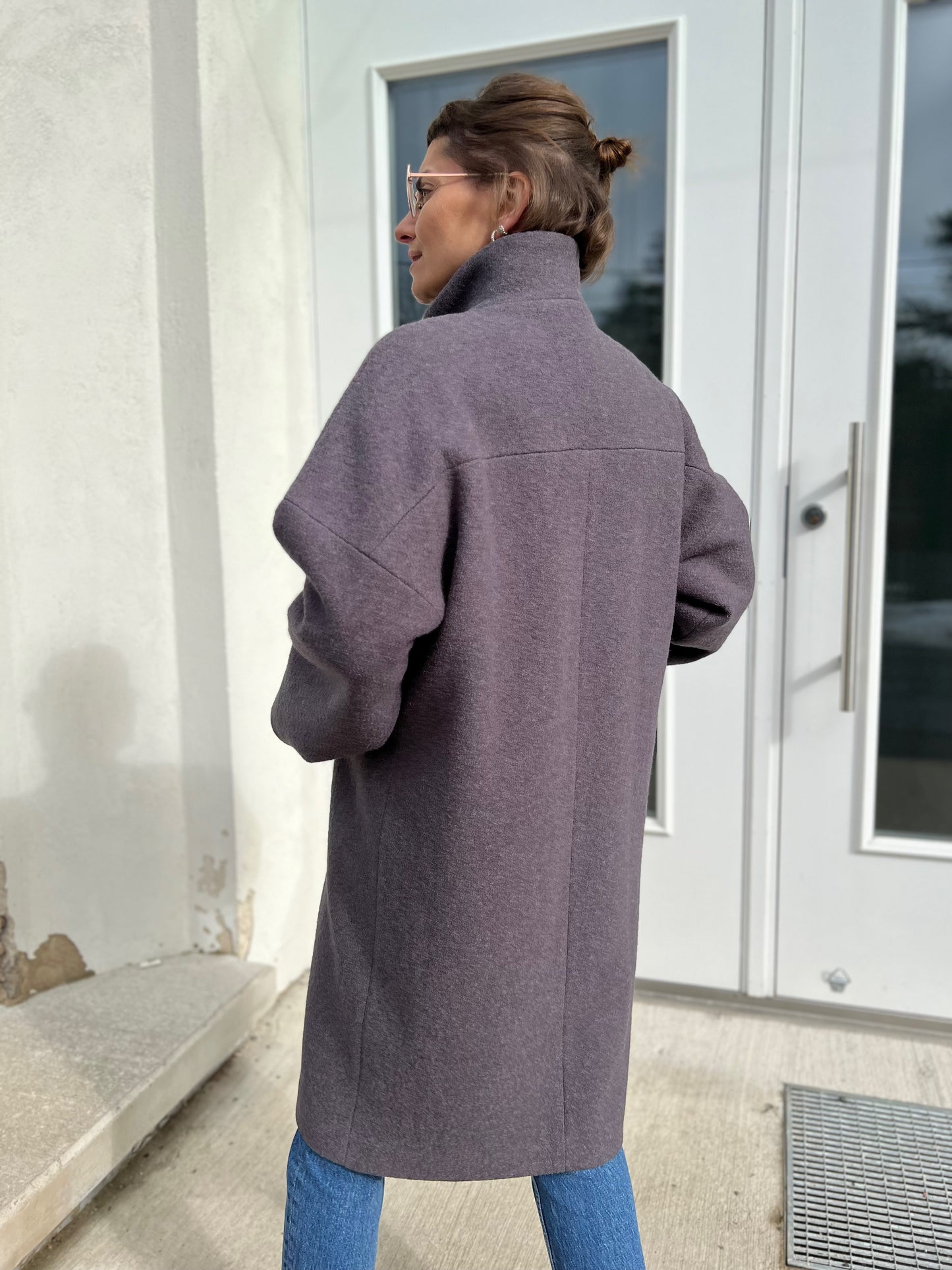 kyoto wool boucle coat